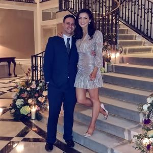 Maje - Metalic Pink dress